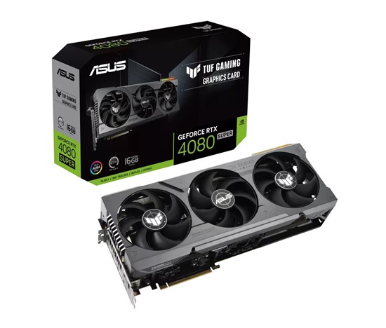 ASUS VGA NVIDIA GeForce RTX 4080 SUPER TUF GAMING 16G, 16G GDDR6X, 3xDP, 2xHDMI