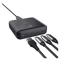 TRUST napájecí adaptér MAXO 100W, 3x USB-C, 1xUSB-A