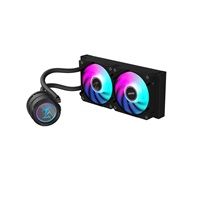 GIGABYTE vodní chladič AORUS WATERFORCE X II 240, 2x120mm ARGB, LCD displej, LGA1851, AM5