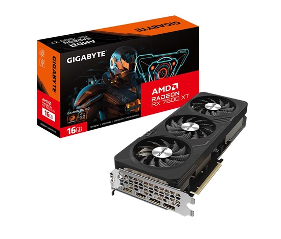 GIGABYTE VGA AMD Radeon RX 7600 XT GAMING OC 16G, RX 7600 XT, 16GB GDDR6, 2xDP, 2xHDMI