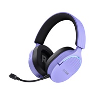 TRUST Herní sluchátka GXT 491 FAYZO, Bezdrátová, USB, fialová