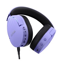 TRUST Herní sluchátka GXT 491 FAYZO, Bezdrátová, USB, fialová