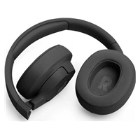 JBL Tune 720BT Black bezdrátová sluchátka přes uši, Bluetooth 5.3, až 76 hodin a rychlé dobití, černá