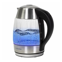 Salente StripeGlass, rychlovarná konvice 1,8 l, nerez/skleněná, modré podsvícení