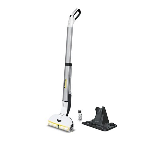 Karcher EWM 2 podlahová myčka, systém dvou nádrží, pro veškeré tvrdé podlahy, parkovací stanice, bílá