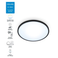 PHILIPS WiZ SuperSlim Stmívatelné stropní svítidlo 16W - černá