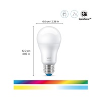 PHILIPS WiZ Wi-Fi BLE A60 E27 60 W - barevná žárovka, nastavitelná teplota, stmívatelná