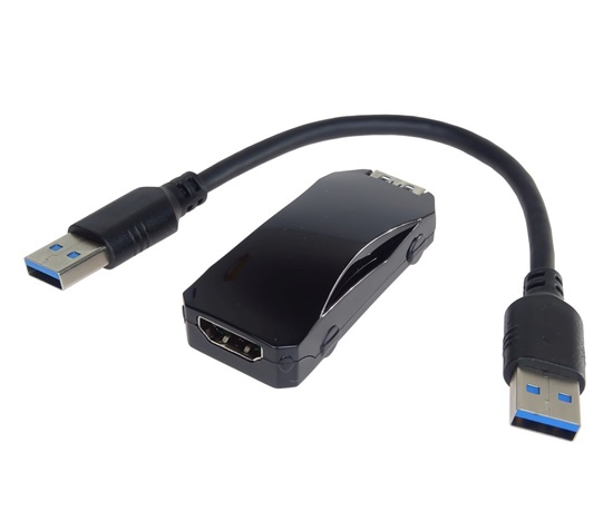 PremiumCord USB 3.0 adaptér na HDMI se zvukem, FULL HD 1080p