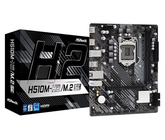 ASRock MB Sc LGA1200 H510M-H2/M.2 SE, Intel H470, 2xDDR4, 2xHDMI, mATX