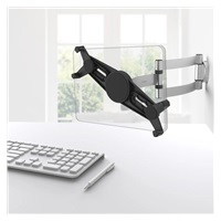 Hama nástěnný držák pro tablet 7"-11", otočný, naklápěcí, hliníkový