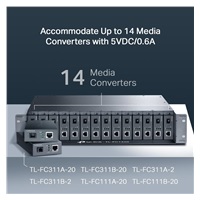 TP-Link FC1420 14slotové rackové šasi pro konvertory Tl-FCxxx