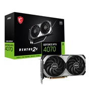 BAZAR - MSI VGA NVIDIA GeForce RTX 4070 VENTUS 2X E 12G OC, RTX 4070, 12GB GDDR6X, 3xDP, 1xHDMI - Po opravě (Bez příšluš