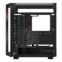 ADATA XPG case BATTLECRUISER II Mid-Tower, bez zdroje, 4x 120mm ARGB Fan, Černá
