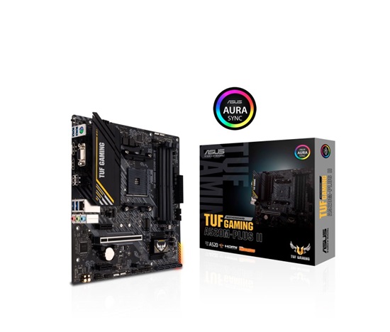 BAZAR - ASUS MB Sc AM4 TUF GAMING A520M-PLUS II, AMD A520, 4xDDR4, 1xDP, 1xHDMI, VGA, mATX, (Bez příslušenství)
