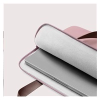 tomtoc Light-A21 Dual-color Slim Laptop Handbag, 13,5 Inch - Raspberry