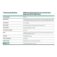 HPE NW ION AP21 (RW) Wi-Fi 6 AP