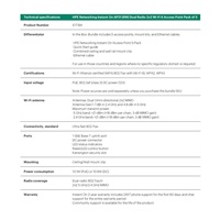HPE Networking Instant On AP21 (RW) Dual Radio 2x2 Wi-Fi 6 Access Point 5 Pack (+ 5 Mount Brackets)