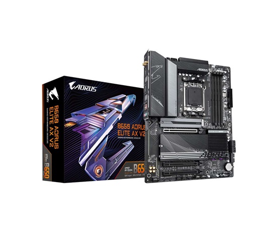 GIGABYTE MB Sc AM5 B650 AORUS ELITE AX V2, AMD B650, 4xDDR5, 1xDP, 1xHDMI, WI-FI