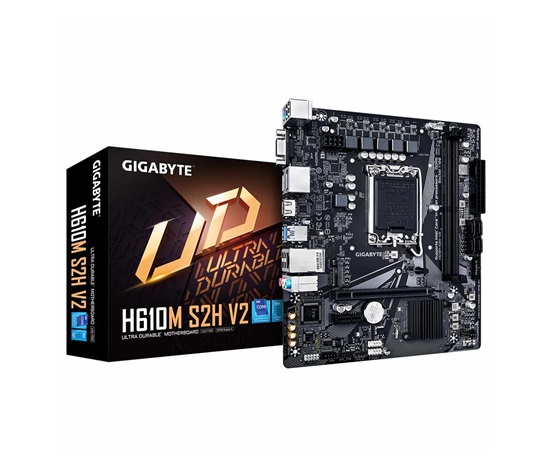 GIGABYTE MB Sc LGA1700 H610M S2H V2, Intel H610, 2xDDR5, 2xDP, 1xHDMI, 1xVGA, mATX