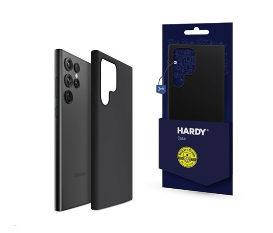 3mk ochranný kryt Hardy Android Silicone MagCase pro Samsung Galaxy S22 Ultra 5G, černá