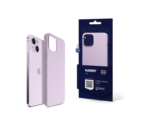 3mk Hardy Silicone MagCase pro Apple iPhone 14, Light Purple