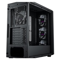 Cooler Master case MasterBox 600, ATX, Průhledná bočnice, 3x 140mm ARGB Fan, 1x 120mm ARGB Fan, ARGB Hub, Černá
