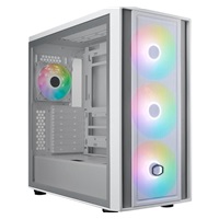 Cooler Master case MasterBox 600, ATX, Průhledná bočnice, 3x 140mm ARGB Fan, 1x 120mm ARGB Fan, ARGB Hub, Bílá