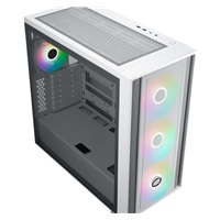 Cooler Master case MasterBox 600, ATX, Průhledná bočnice, 3x 140mm ARGB Fan, 1x 120mm ARGB Fan, ARGB Hub, Bílá