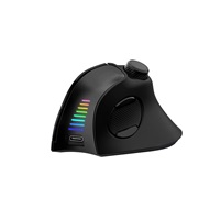 EVOLVEO Vertikální myš TwinVerti, Ergonomická myš, 2.4GHz, Bluetooth, černá