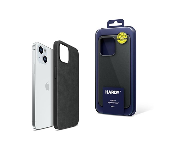 3mk HARDY MagFabric Case pro Apple iPhone 15, Black