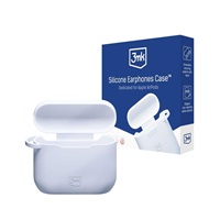3mk ochranný kryt Silicone AirPods Case pro AirPods 2 gen., bílá