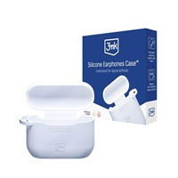 3mk ochranný kryt Silicone AirPods Case pro AirPods Pro, bílá