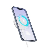 3mk bezdrátová nabíječka - Hardy Wireless Charger 2in1 s funkcí stojánku, 15w, bílá