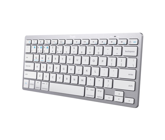 BAZAR - TRUST bezdrátová klávesnice BASICS Wireless Bluetooth keyboard CZ/SK - Poškozený obal (Komplet)