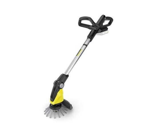 Karcher WRE 18-55 odstraňovač plevele, nylonové štětiny, teleskopická tyč, rotační polokoule (bez baterie)