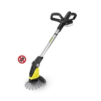 Karcher WRE 18-55 odstraňovač plevele, nylonové štětiny, teleskopická tyč, rotační polokoule (bez baterie)