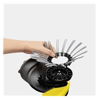Karcher WRE 18-55 odstraňovač plevele, nylonové štětiny, teleskopická tyč, rotační polokoule (bez baterie)