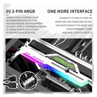 1stCool Podpěra GPU Kovový držák ARGB, bílá