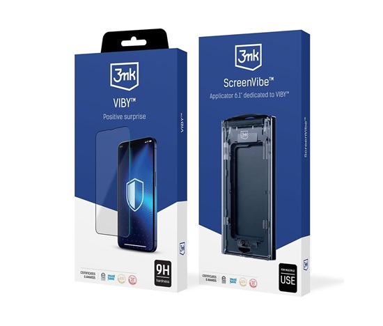 3mk VibyGlass pro Apple iPhone 13 Pro Max/14 Plus, 5 ks s aplikátorem