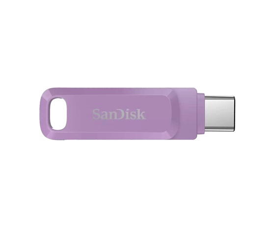 SanDisk Flash Disk 64GB Ultra Dual Drive Go, USB-C 3.2, Fialová