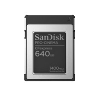 SanDisk CFexpress karta 640GB PRO-CINEMA Typ B (R:1700/W:1500 MB/s)
