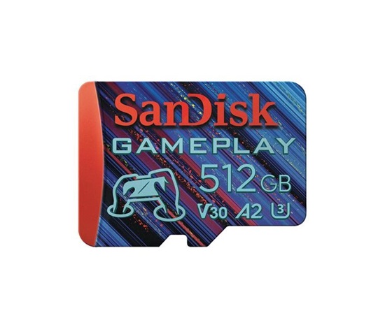 SanDisk MicroSDXC karta 512GB GamePlay (R:190/W:130 MB/s, UHS-I, V30, A2)