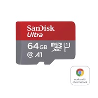 SanDisk MicroSDXC karta 64GB Ultra pro Chromebook (R:160/W:260 MB/s, UHS I, C10, A1)