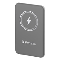 VERBATIM Powerbanka Charge 'n' Go, Magnetická, 5000 mAh, USB-C, Šedá