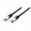 C-TECH kabel patchcord Cat5e, FTP, černý, 1m