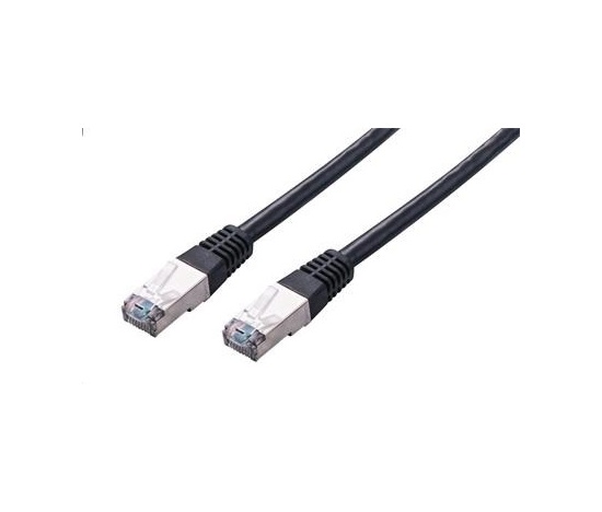 C-TECH kabel patchcord Cat5e, FTP, černý, 2m