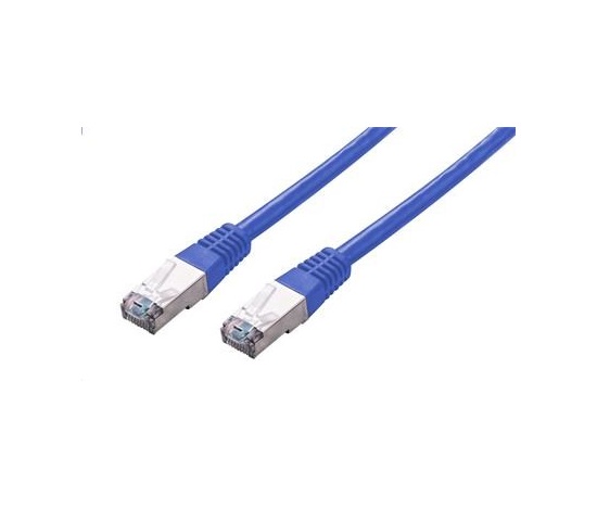 C-TECH kabel patchcord Cat5e, FTP, modrý, 0,5m