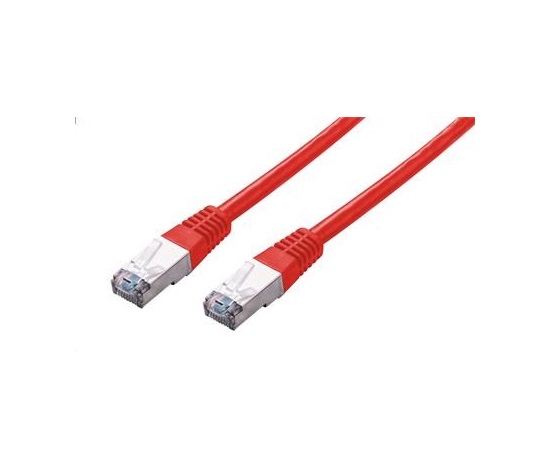 C-TECH kabel patchcord Cat5e, FTP, červený, 0,5m