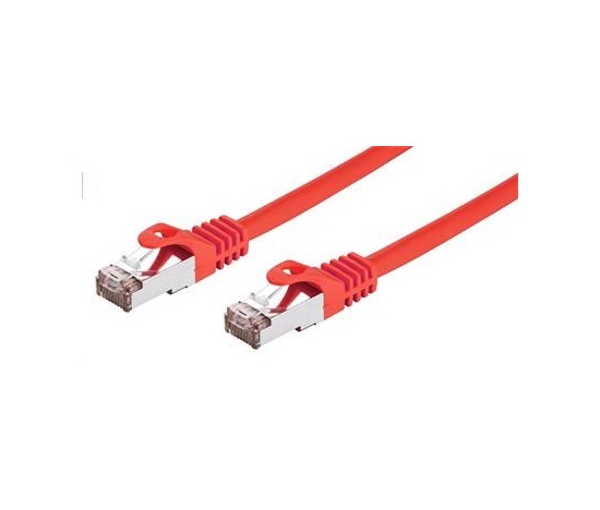 C-TECH kabel patchcord Cat6, FTP, červený, 2m