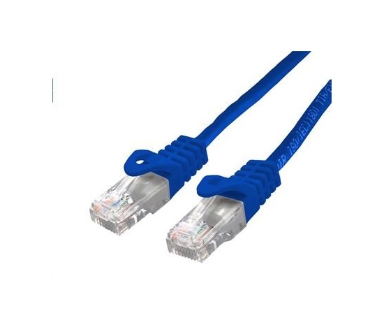 C-TECH kabel patchcord Cat6, UTP, modrý, 0,25m